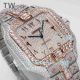 TW Factory Replica Cartier Santos Men 40MM Rose Gold Diamond Arabic Face Watch (9)_th.jpg
